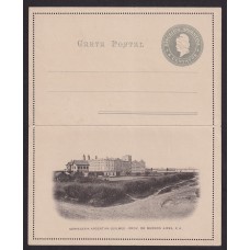 ARGENTINA ENTERO POSTAL GJ CAP-27-E TARJETA POSTAL CON ILUSTRACION NUEVA U$ 25